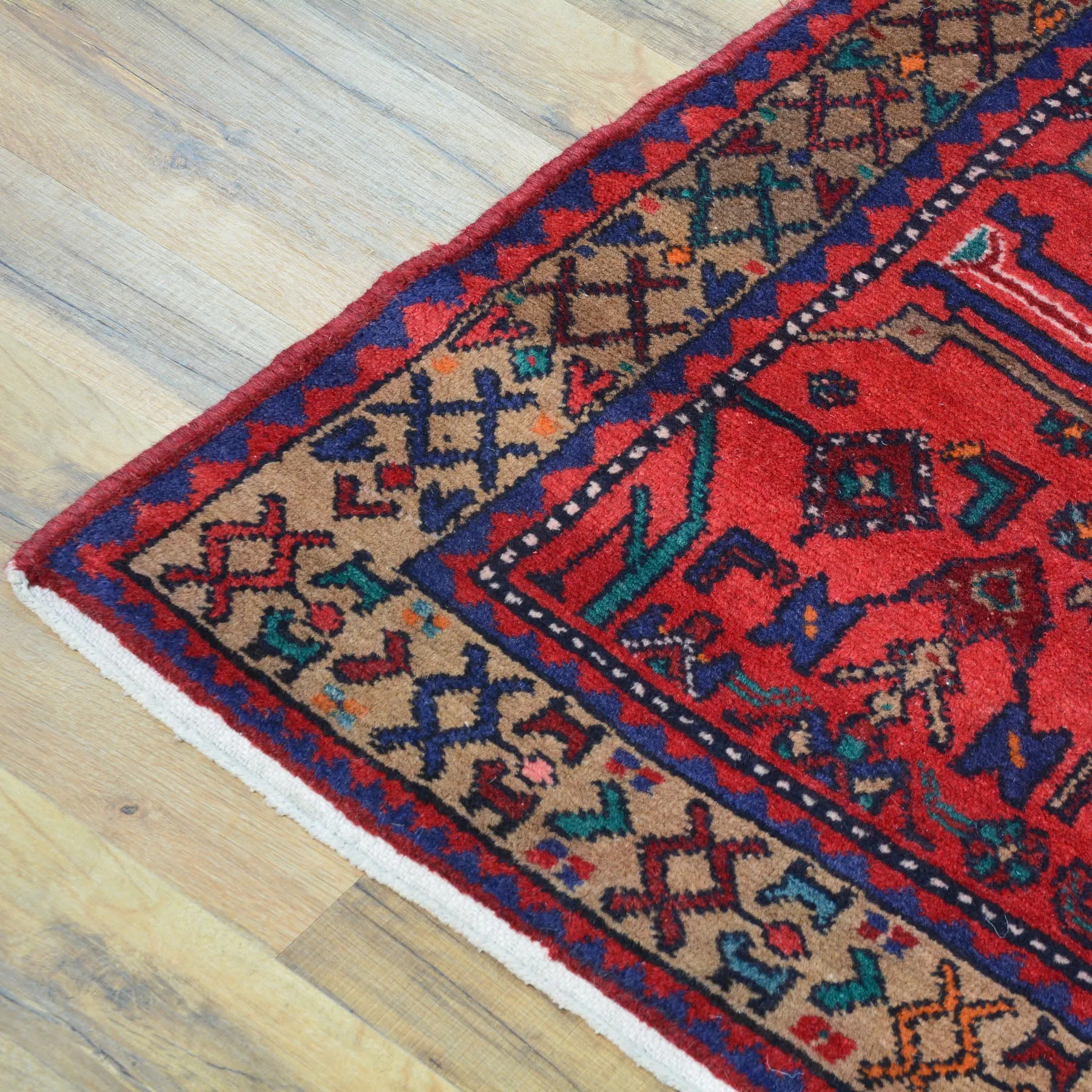 Hand-Knotted Tribal Persian Traditional Handmade Oriental Wool Rug (Size 4.2 X 9.10) Cwral-1428