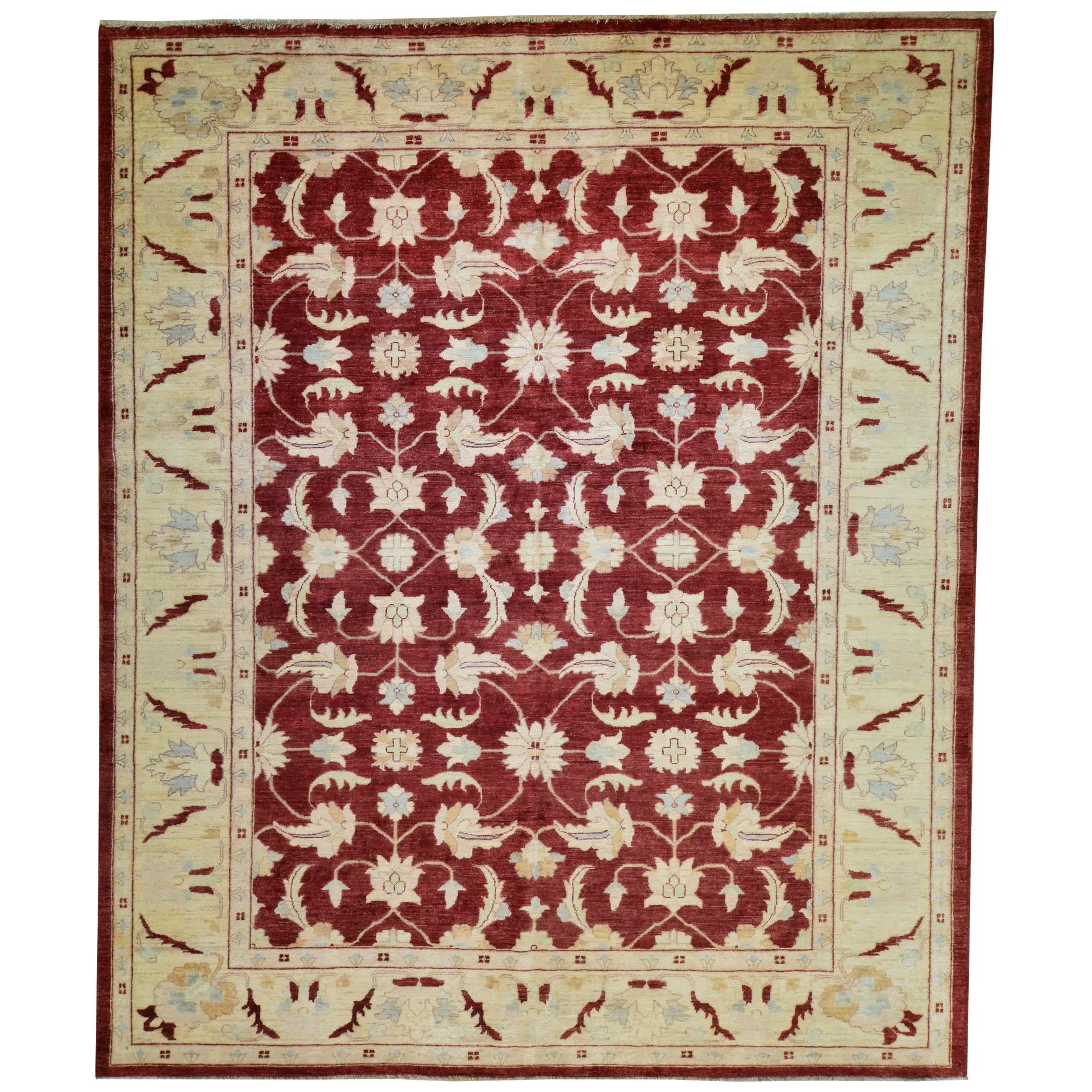 Hand-Knotted Tribal Peshawar Chobi Design Wool Oriental Rug (Size 8.0 X 9.11) Cwral-2562
