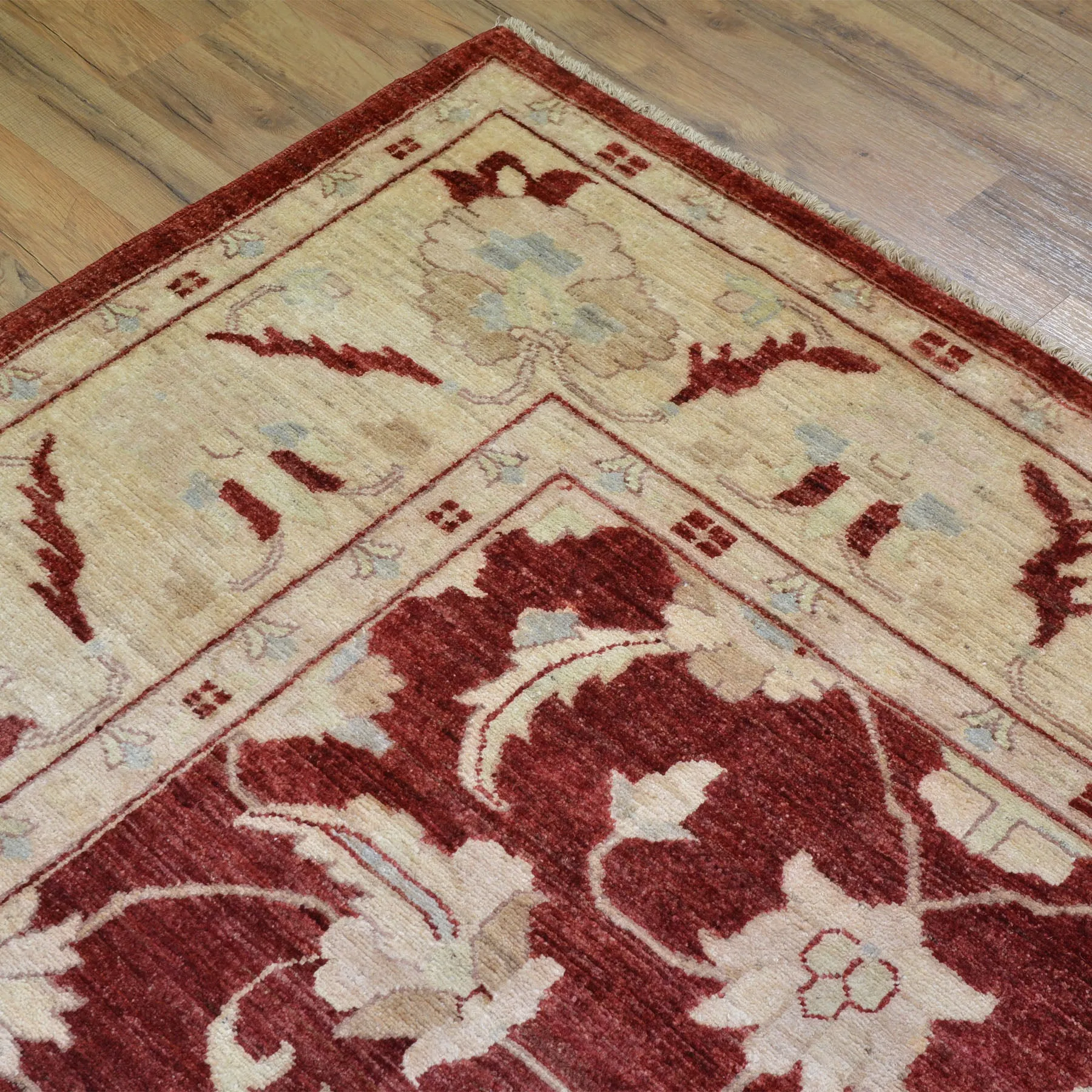 Hand-Knotted Tribal Peshawar Chobi Design Wool Oriental Rug (Size 8.0 X 9.11) Cwral-2562