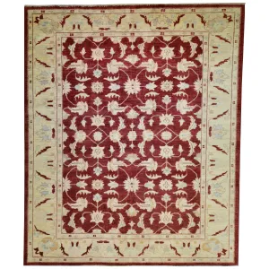 Hand-Knotted Tribal Peshawar Chobi Design Wool Oriental Rug (Size 8.0 X 9.11) Cwral-2562