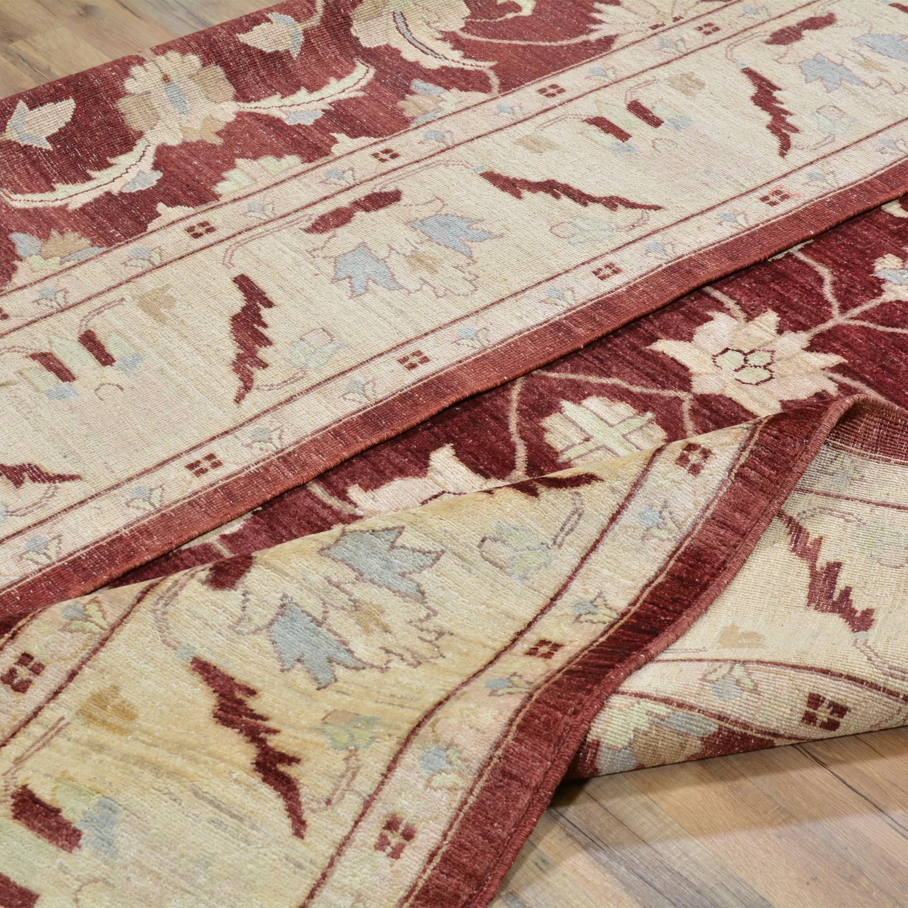 Hand-Knotted Tribal Peshawar Chobi Design Wool Oriental Rug (Size 8.0 X 9.11) Cwral-2562