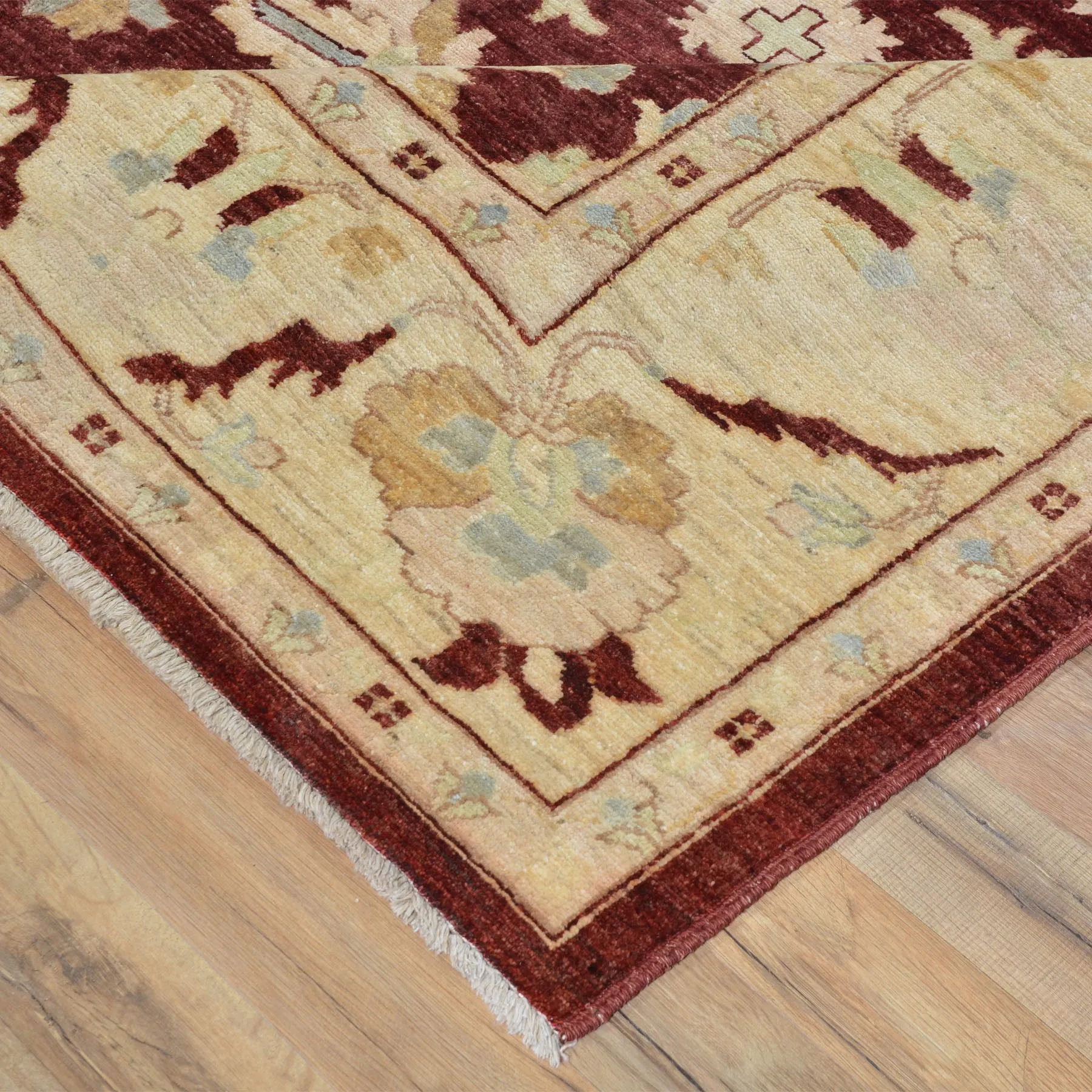 Hand-Knotted Tribal Peshawar Chobi Design Wool Oriental Rug (Size 8.0 X 9.11) Cwral-2562