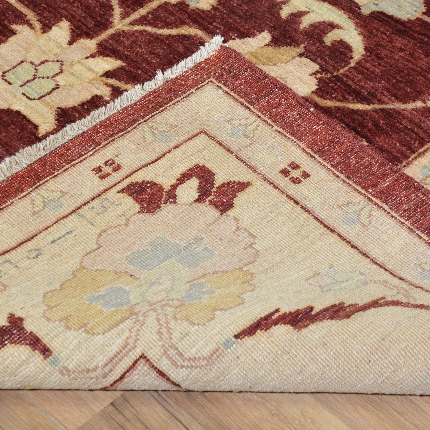 Hand-Knotted Tribal Peshawar Chobi Design Wool Oriental Rug (Size 8.0 X 9.11) Cwral-2562