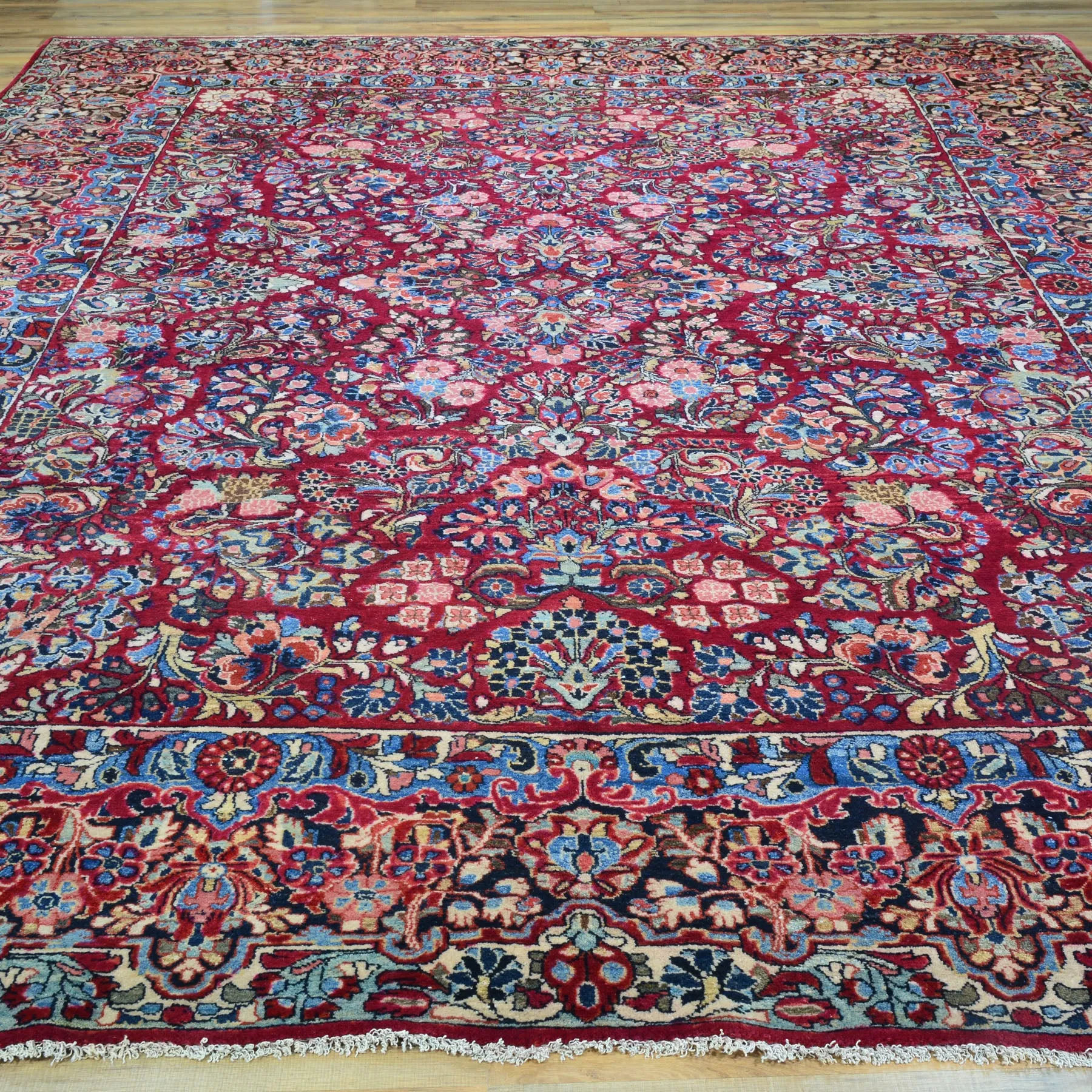 Hand-Knotted Tribal Vintage Persian Traditional Design Wool Rug (Size 8.11 X 11.8) Cwral-10455