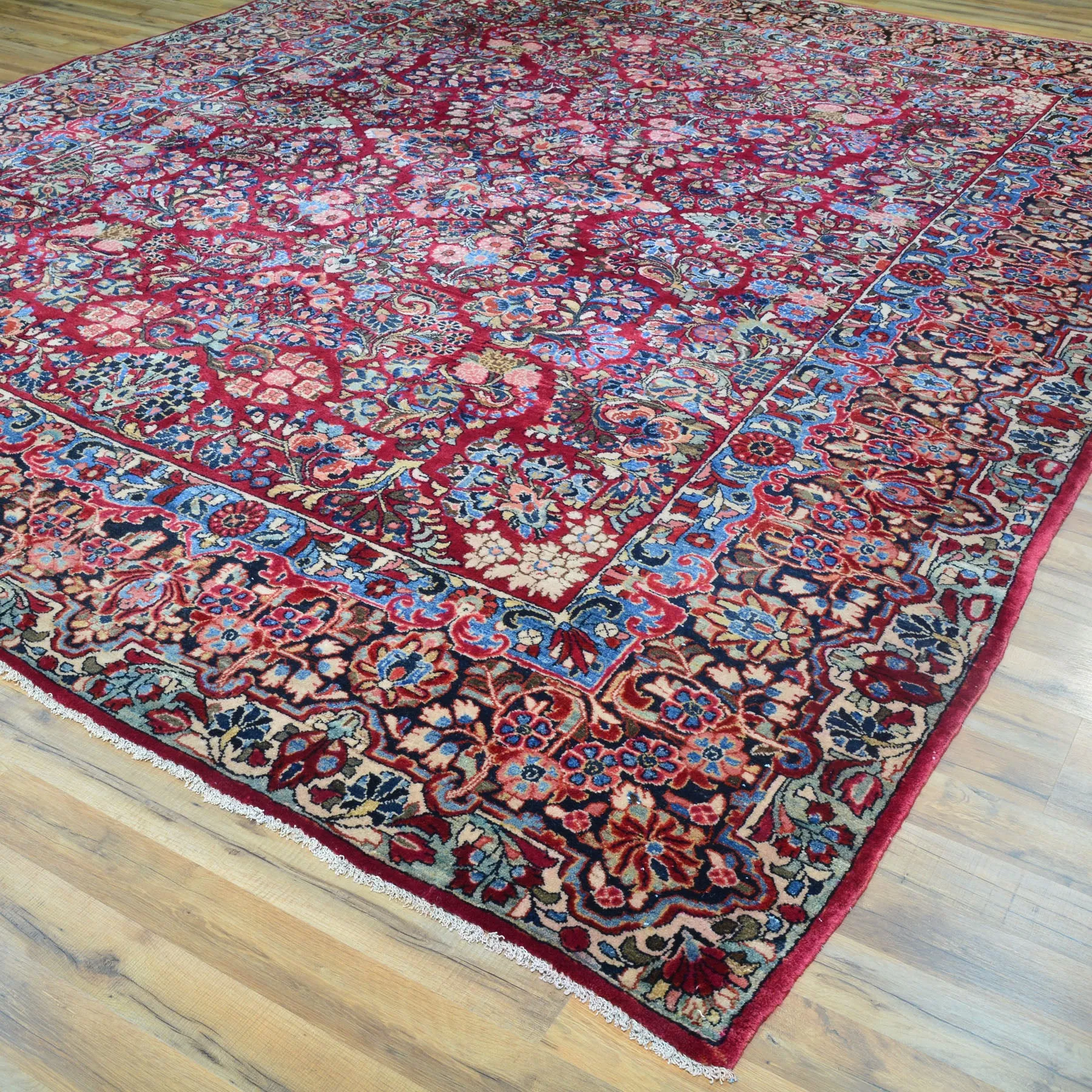 Hand-Knotted Tribal Vintage Persian Traditional Design Wool Rug (Size 8.11 X 11.8) Cwral-10455