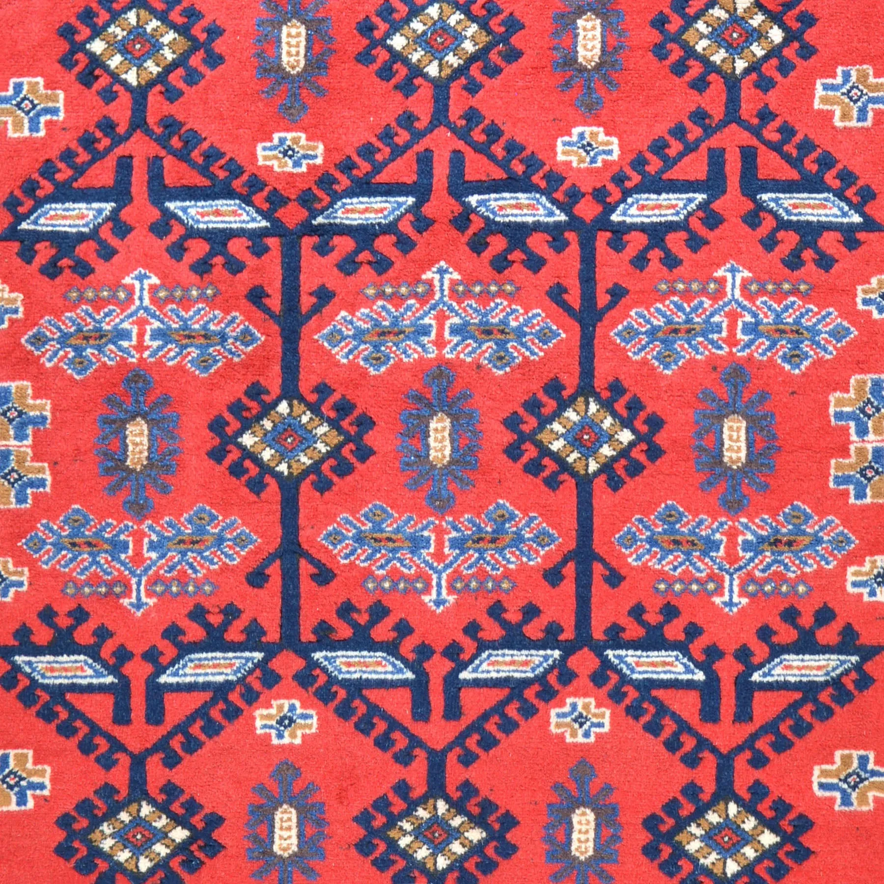 Hand-Knotted Turkish Taban Traditional Tribal Handmade Wool Rug (Size 6.7 X 9.5) Cwral-6813