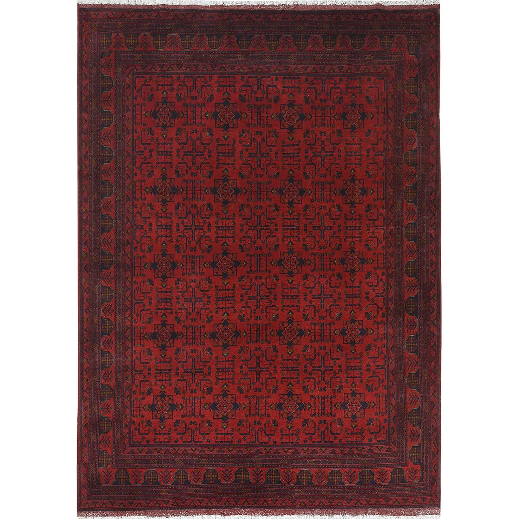 Hand-Knotted Turkoman Tribal Design Oriental Handmade Wool Rug (Size 8.3 X 11.2) Cwral-10425