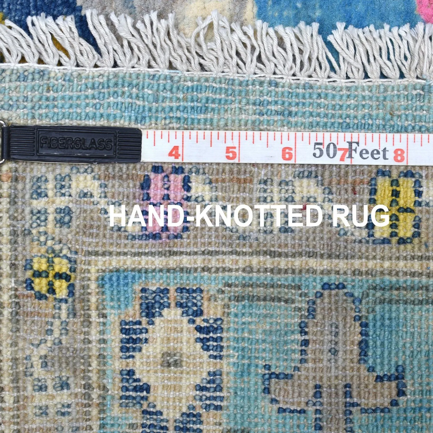Hand-Knotted Vintage look Kazak Design Handmade Wool Rug (Size 2.10 X 9.2) Cwral-9909