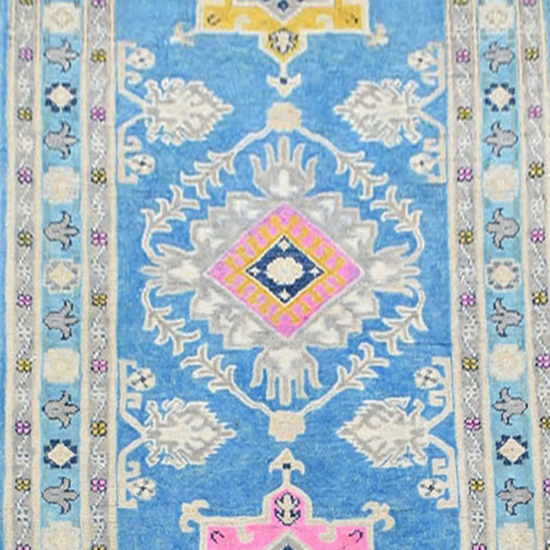 Hand-Knotted Vintage look Kazak Design Handmade Wool Rug (Size 2.10 X 9.2) Cwral-9909
