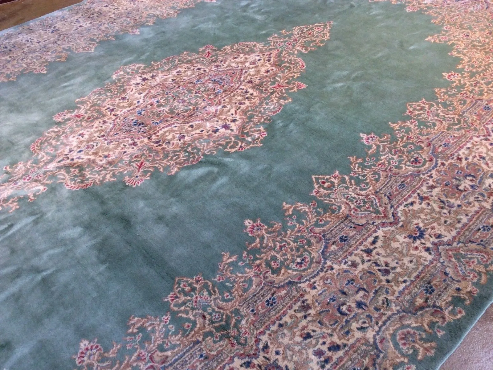Hand-Knotted Vintage Traditional Design Wool Rug (Size 11.6 X 16.10) Brrsf-1209