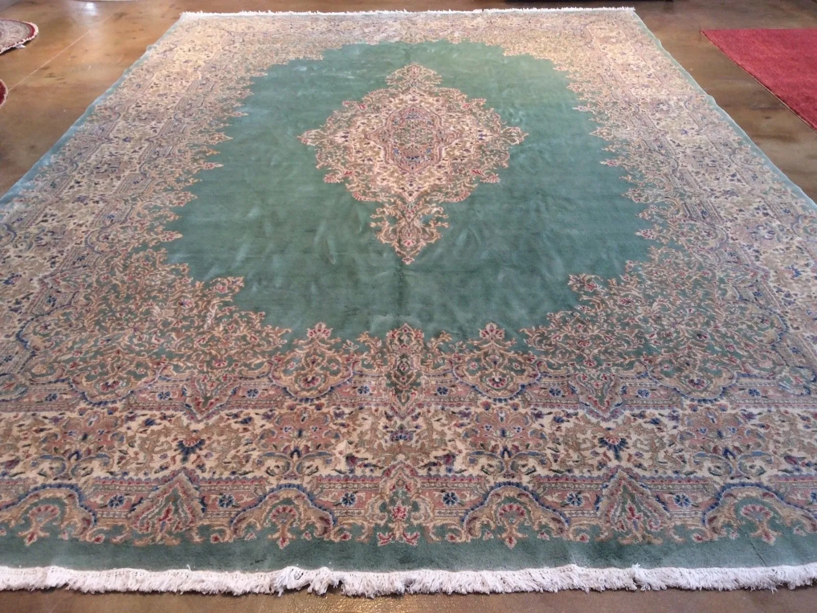 Hand-Knotted Vintage Traditional Design Wool Rug (Size 11.6 X 16.10) Brrsf-1209