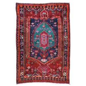 Hand-Knotted Vintage Tribal Persian Oriental Handmade Rug (Size 4.6 X 6.6) Cwral-2229