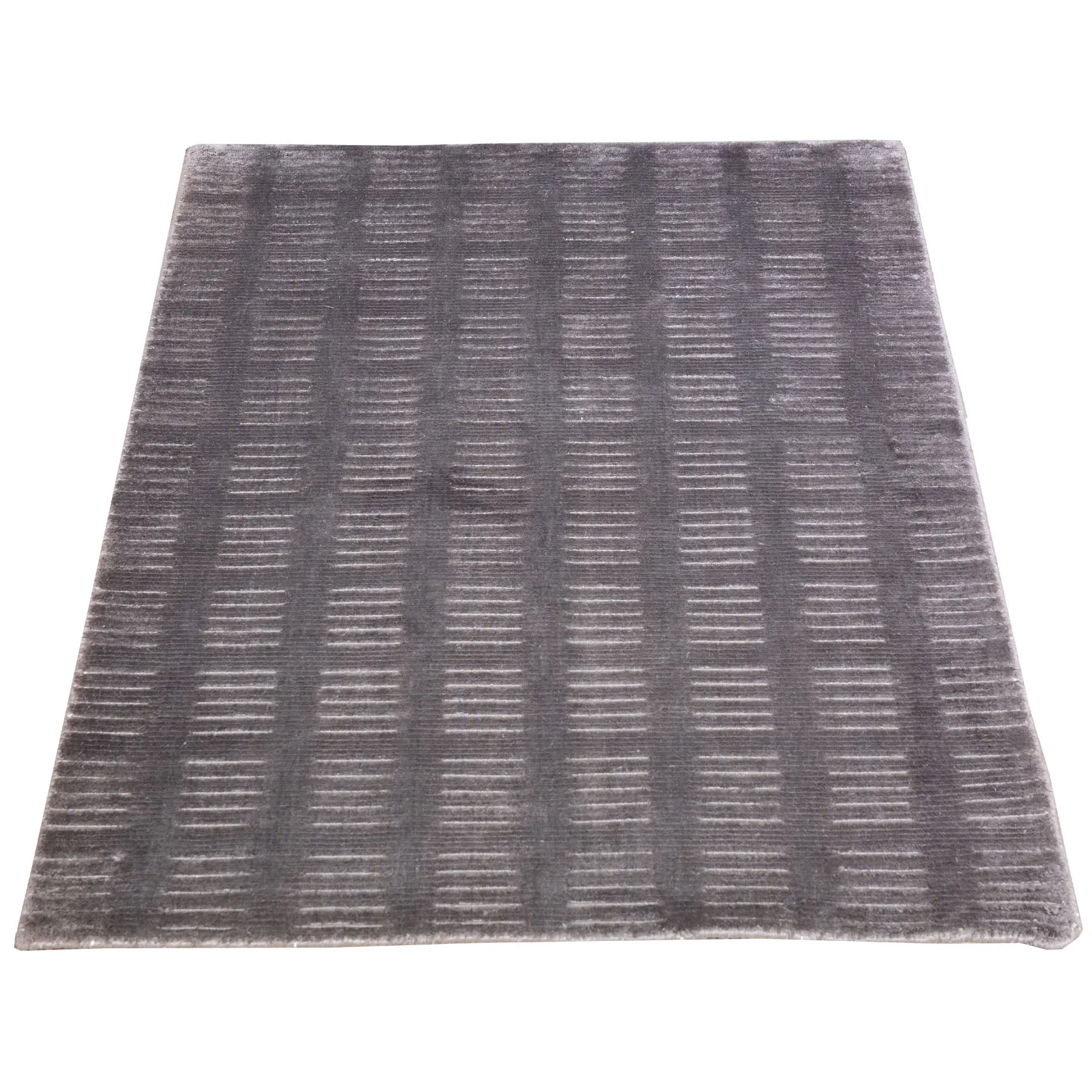 Hand-Loomed Fine Bamboo Slik Wool Rug (Size 2.1 X 3.0) Cwral-1962