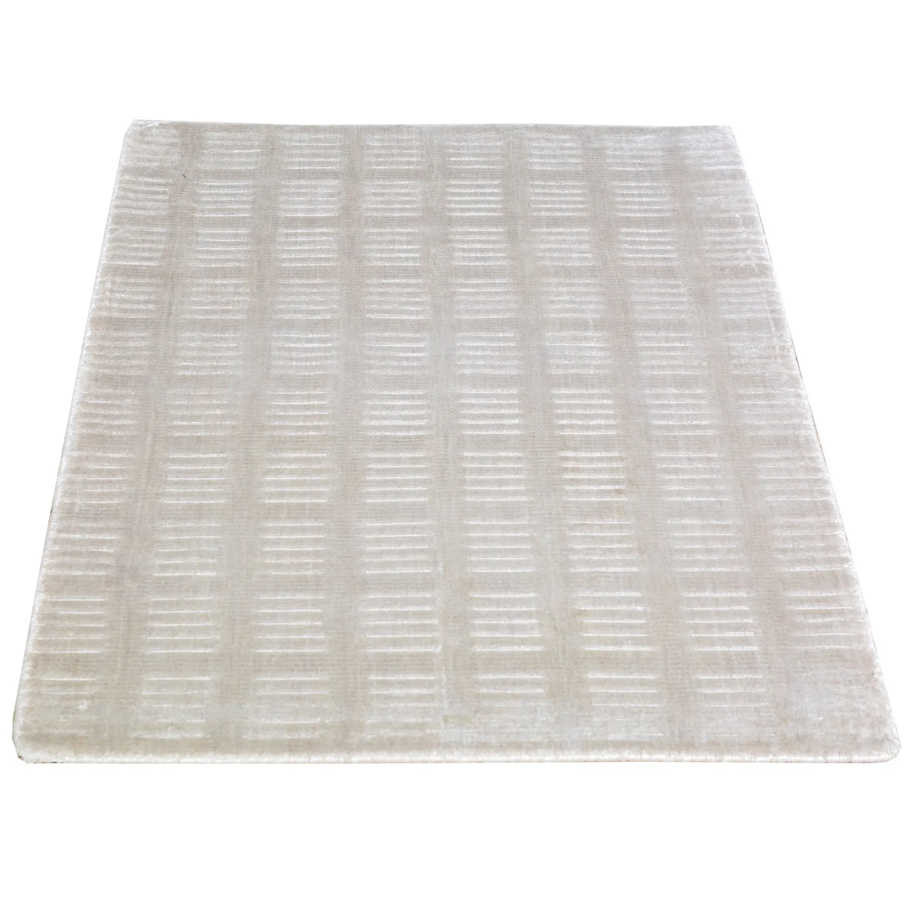 Hand-Loomed Fine Bamboo Slik Wool Rug (Size 2.1 X 3.0) Cwral-2004