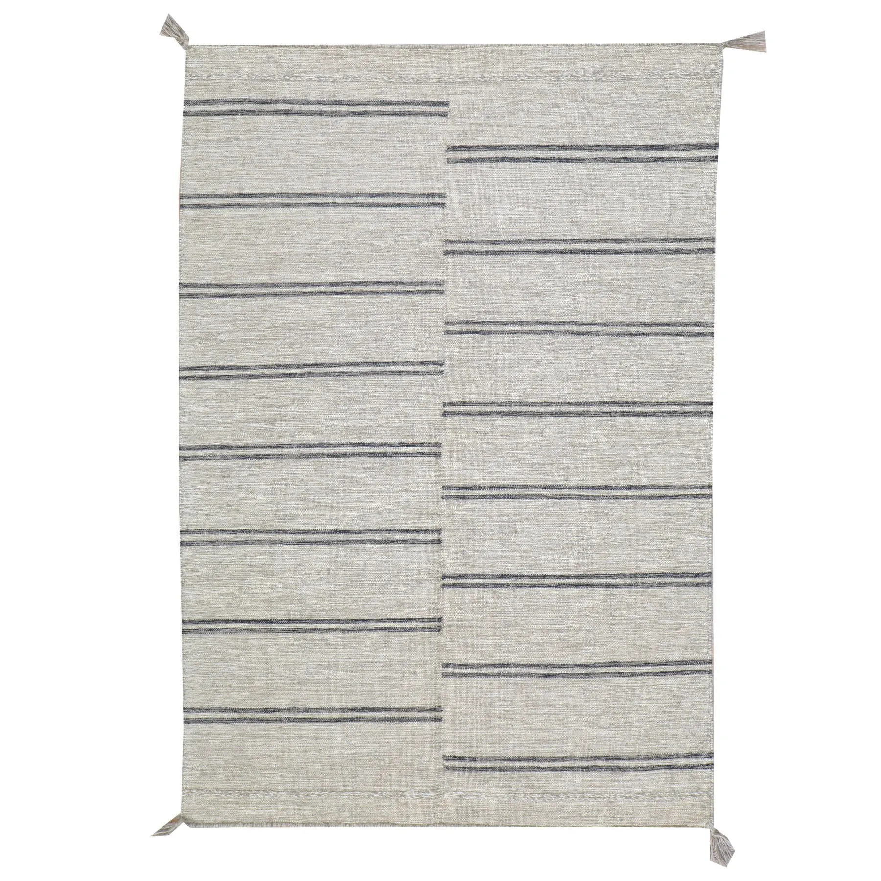 Hand-Woven Flat-Weave Contemporary Design Handmade Wool Rug (Size 4.0 X 5.10) Cwral-11022