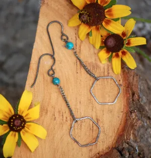 Hexagons on chains with turquoise