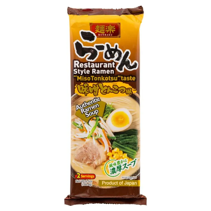 Hikari Menraku Japanese Ramen Tonkotsu (For Export) 186.4g