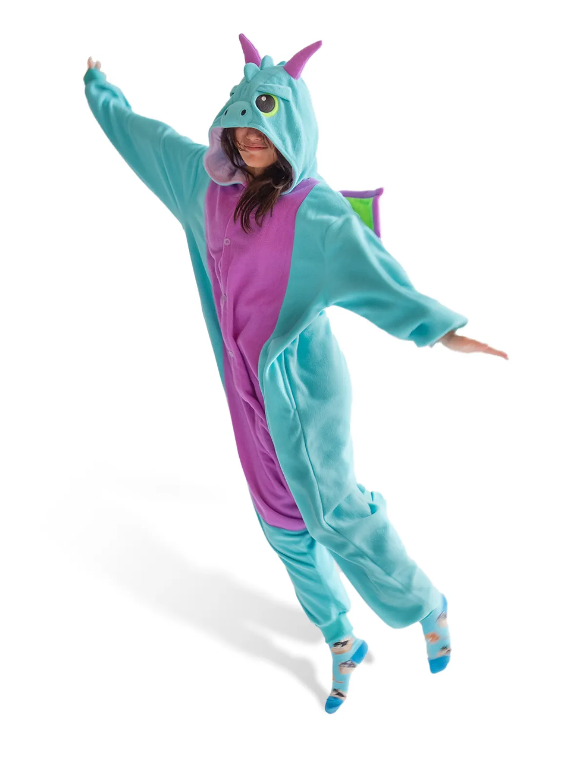 Huff the Teal Dragon Kigurumi