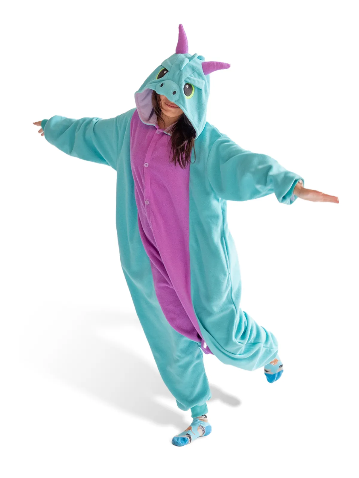 Huff the Teal Dragon Kigurumi