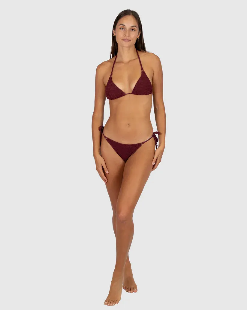 Ibiza Rio Tieside Bikini Bottom In Currant - Baku