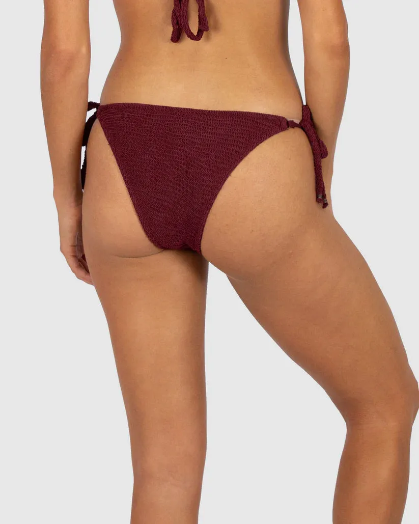 Ibiza Rio Tieside Bikini Bottom In Currant - Baku