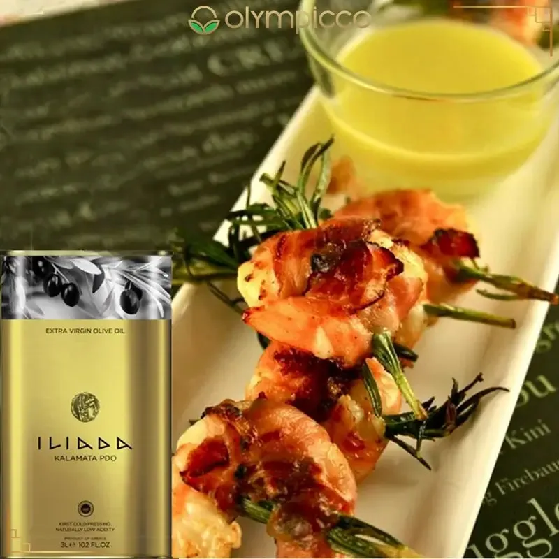 Iliada Kalamata PDO Extra Virgin Olive Oil Golden Selection - 3L Tin
