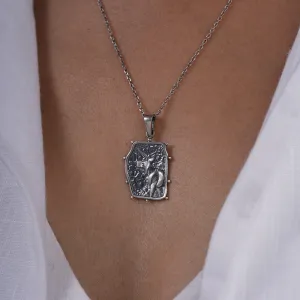 Indus Unicorn Silver Pendant with Chain (without Frame) by MOHA