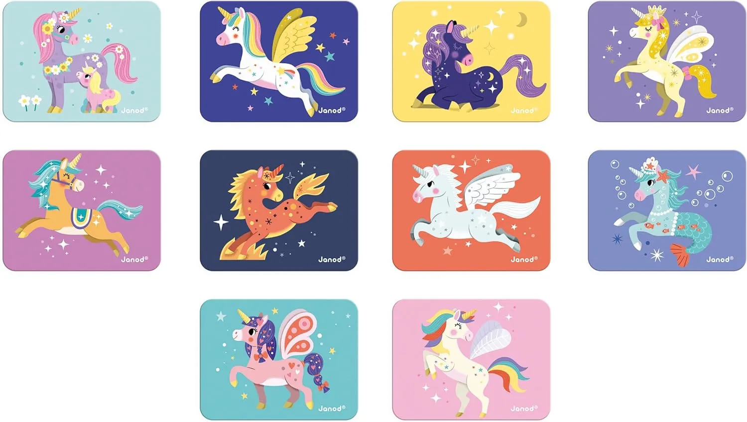 Janod Magnetibook Unicorns