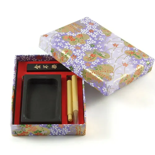 Japanese Art & Calligraphy Gift Set in Washi Paper Box