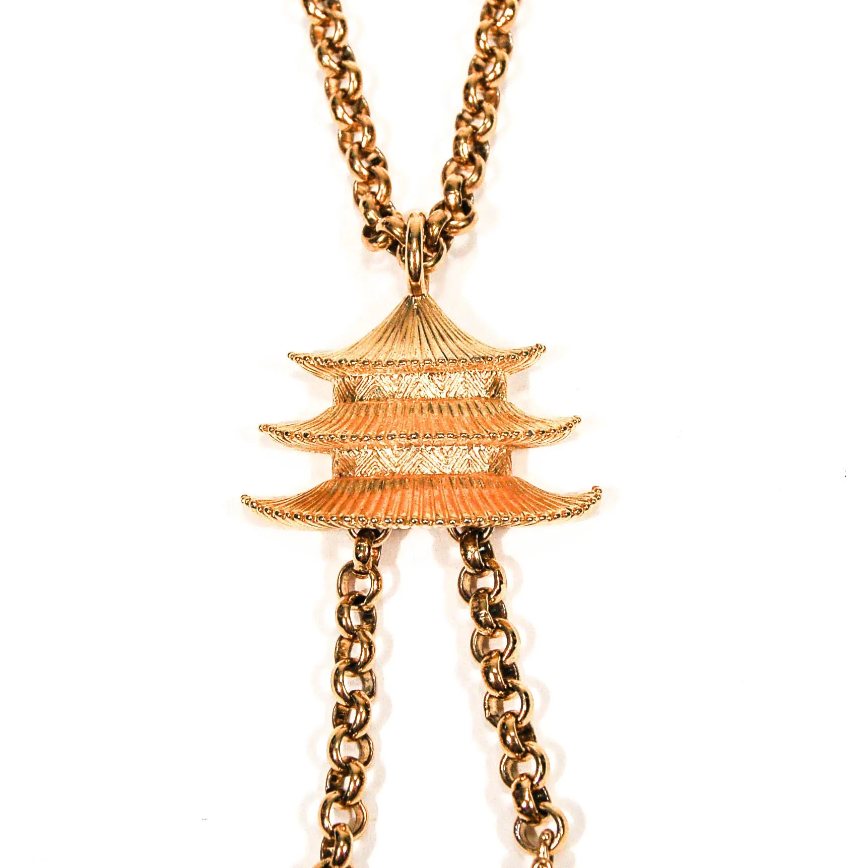 KJL Thai Dancers Necklace and Brooch