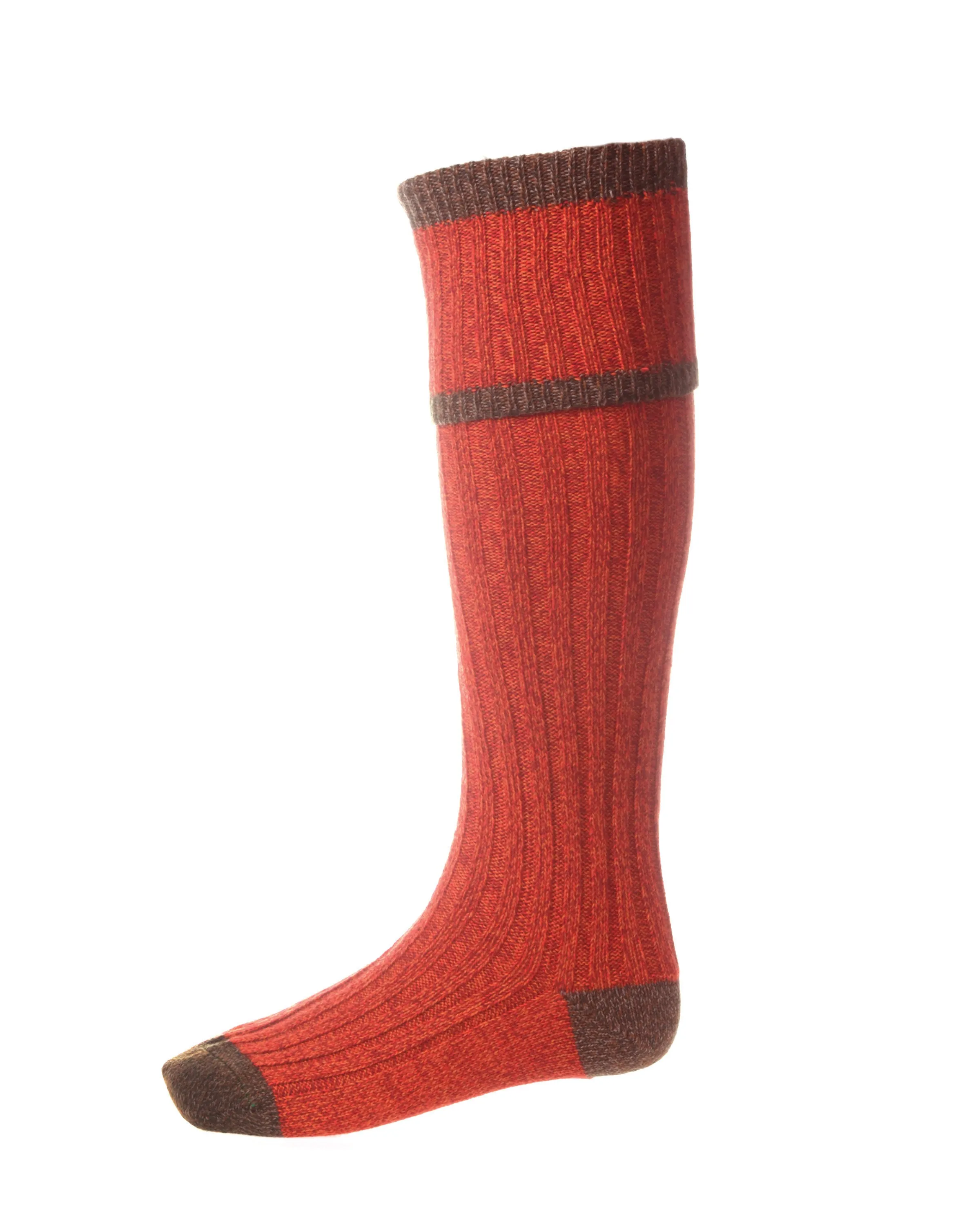 Knee High Golf Socks made from Merino Wool with removable Garter Ties