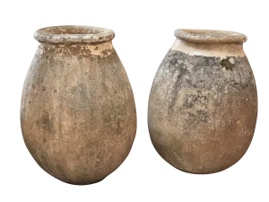 Large 19th Century French Biot Jars