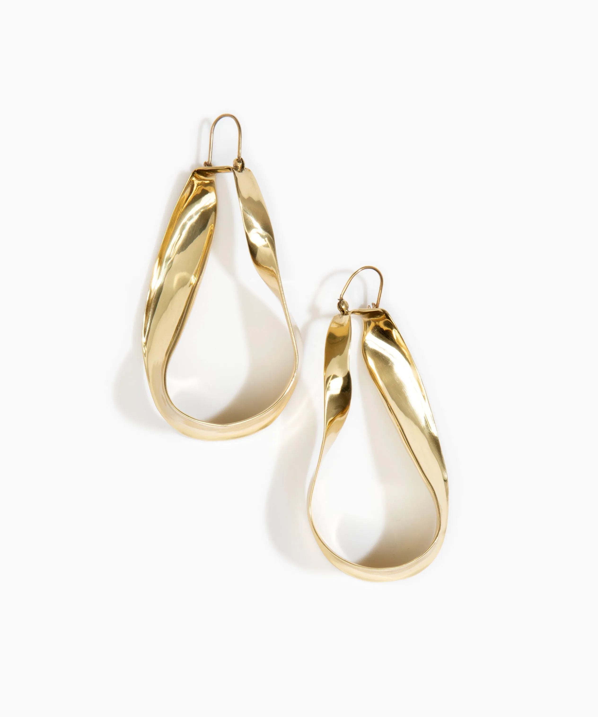 Large Olive Leaf Earrings
