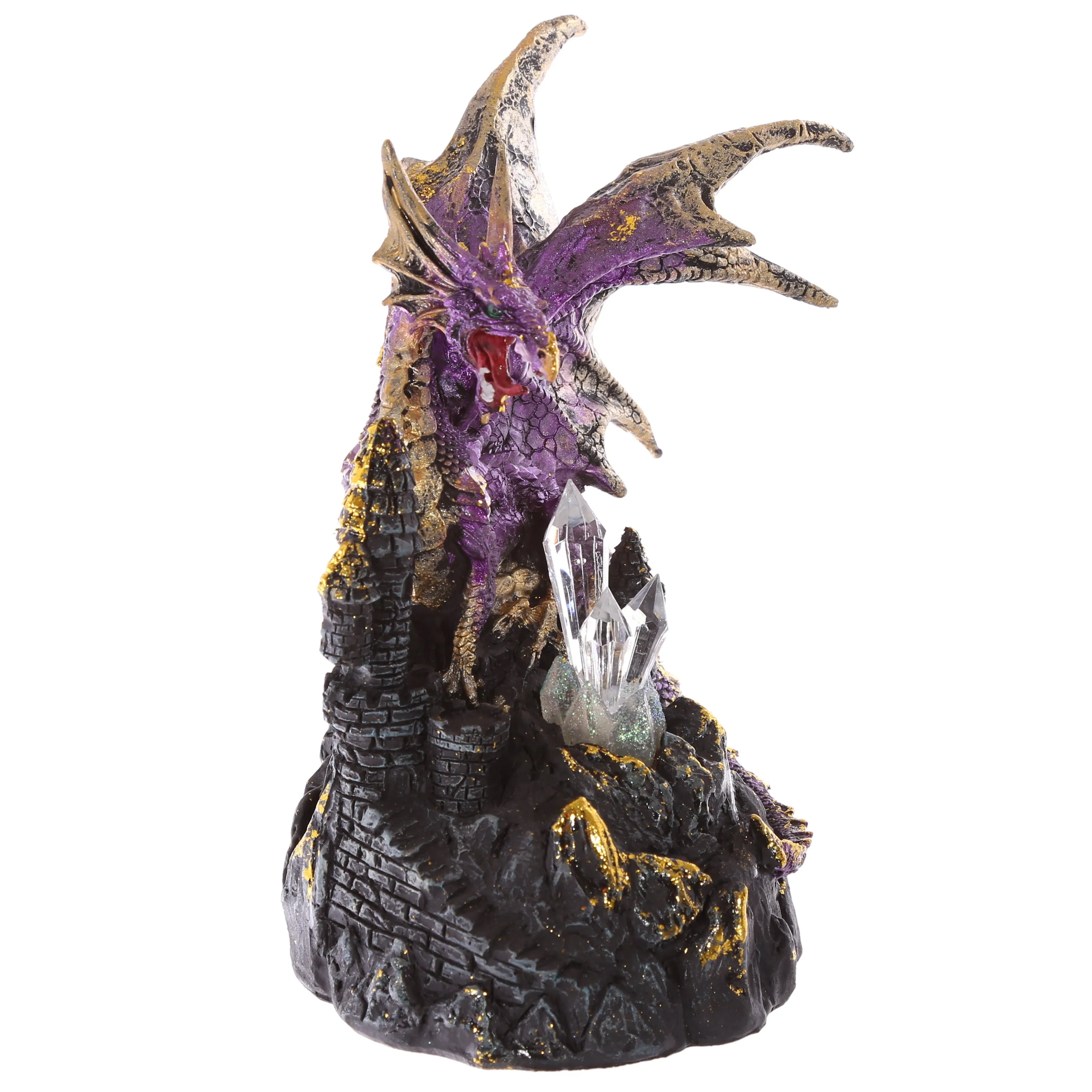 LED Crystal Castle Collectable Dragon Figurine