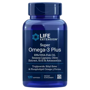 Life Extension Super Omega-3 Plus EPA/DHA with Sesame Lignans, Olive Extract, Krill &amp; Astaxanthin - 120 Softgels