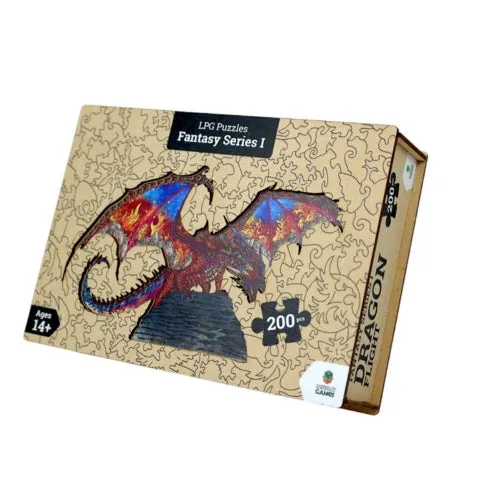 LPG Puzzles Wooden Fantasy Puzzle - Dragon Flight