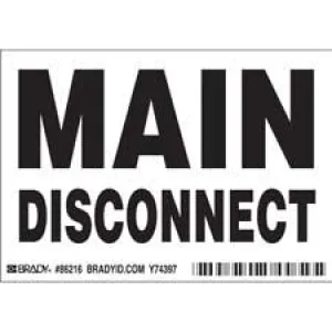 MAIN DISCONNECT Labels| Buy online