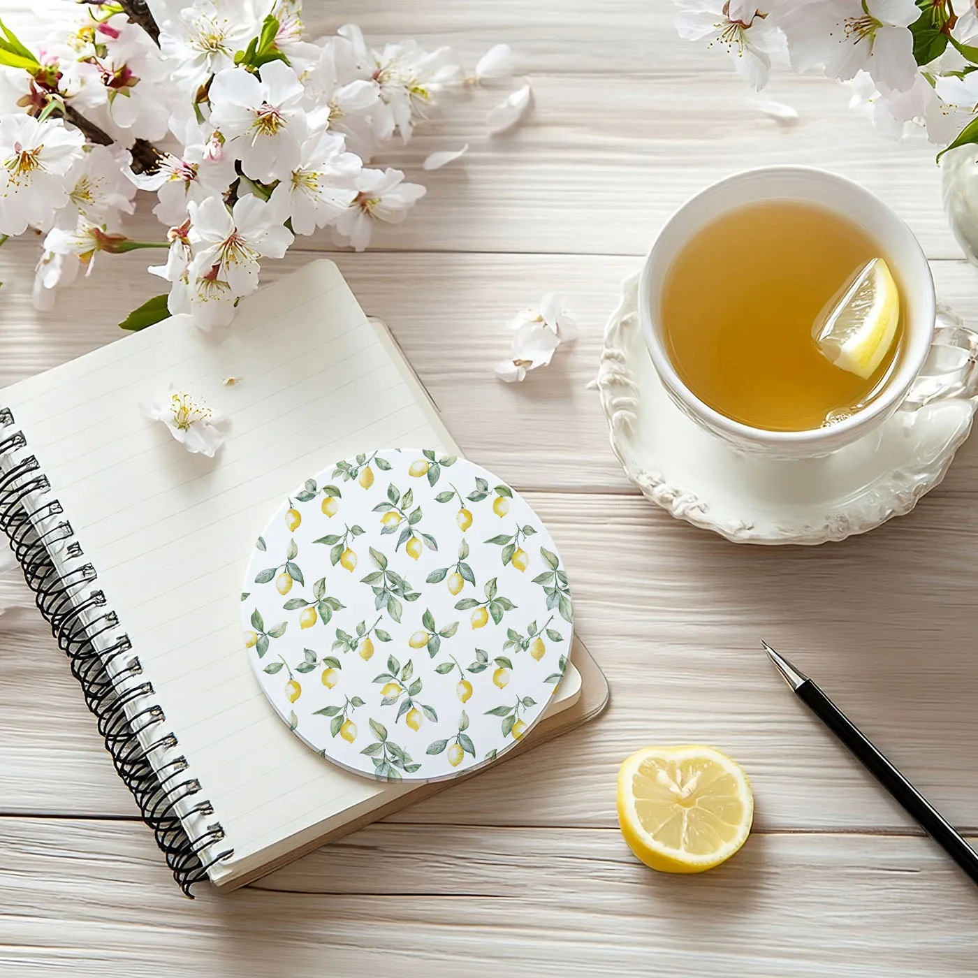 Mediterranean Lemon Coasters