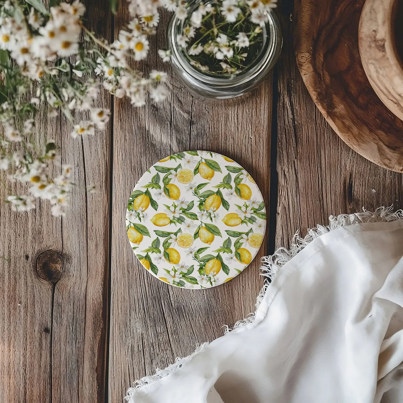 Mediterranean Lemon Coasters