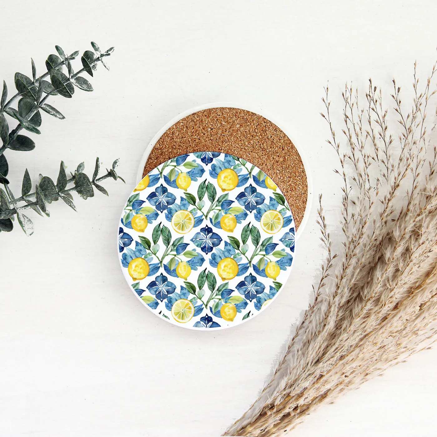 Mediterranean Lemon Coasters