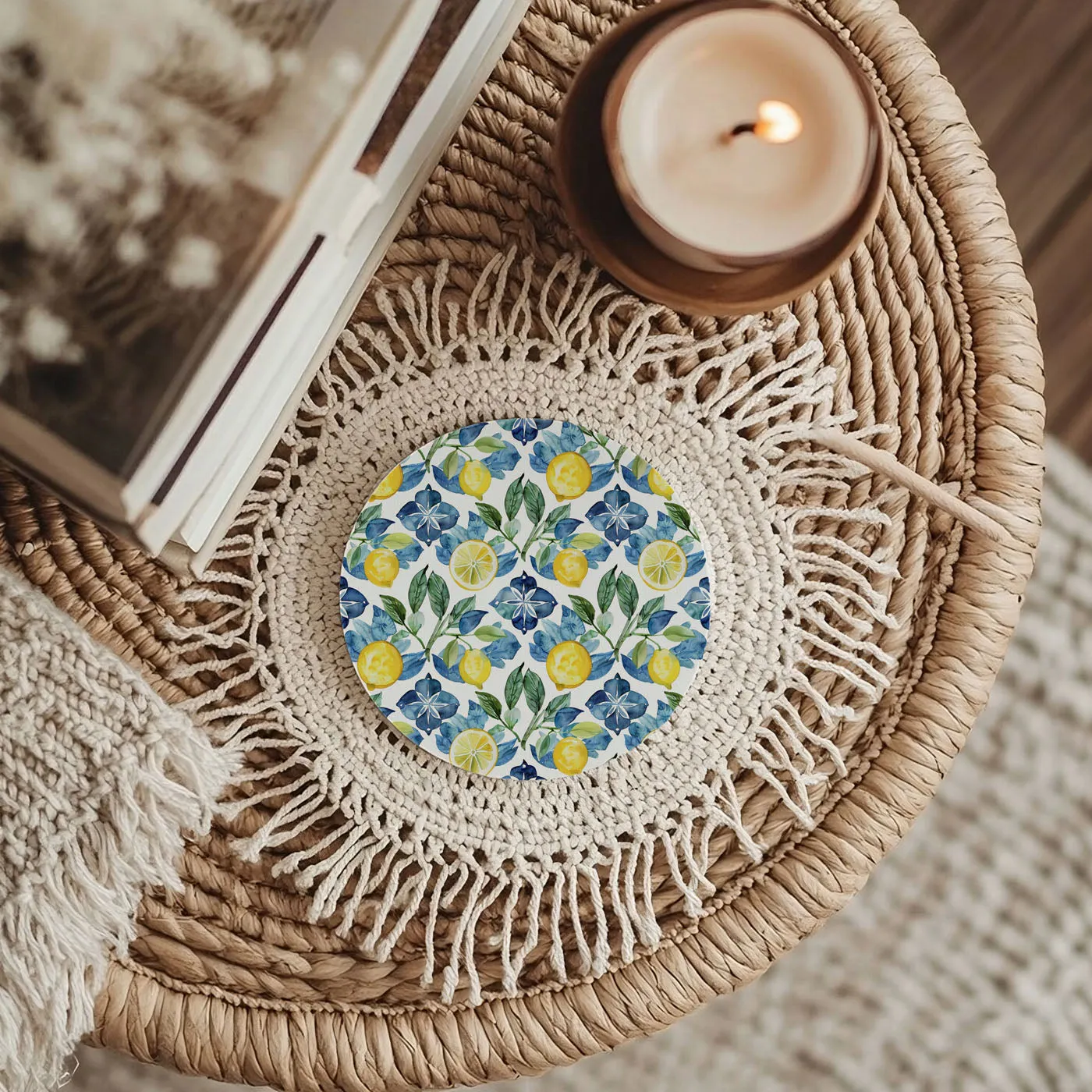 Mediterranean Lemon Coasters