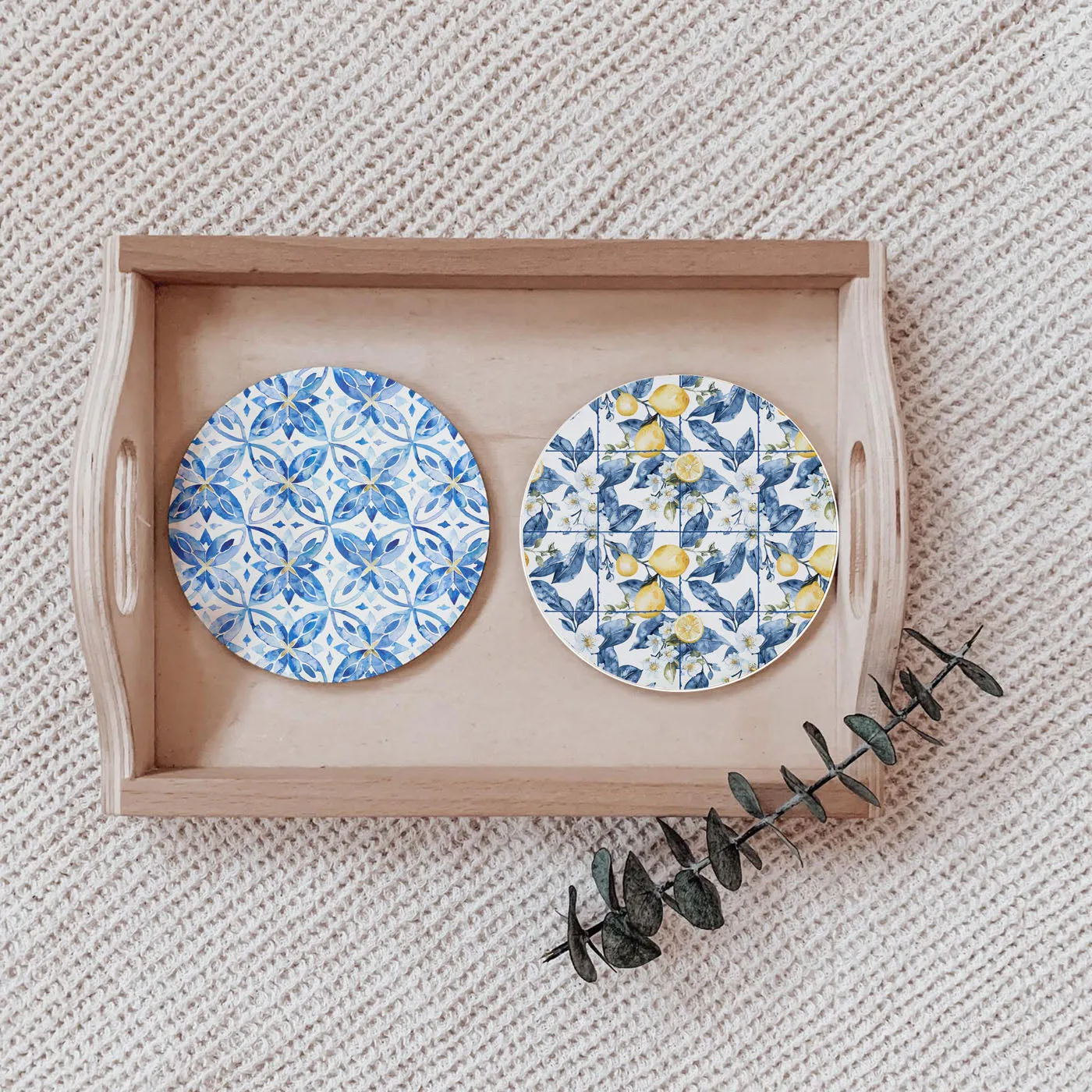 Mediterranean Lemon Coasters