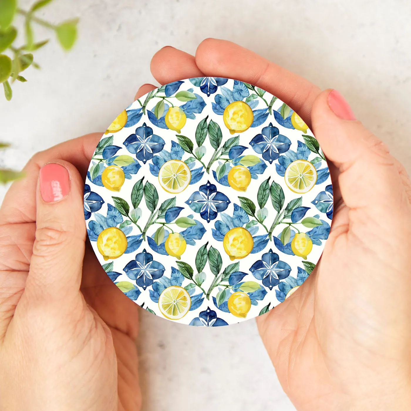 Mediterranean Lemon Coasters