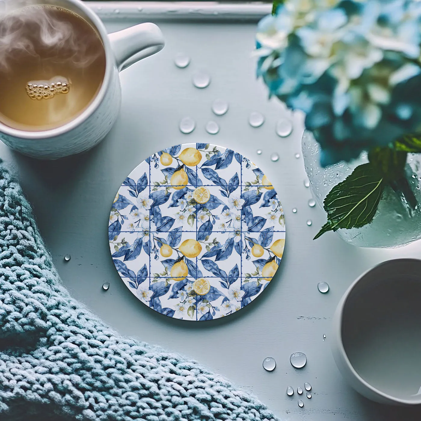Mediterranean Lemon Coasters