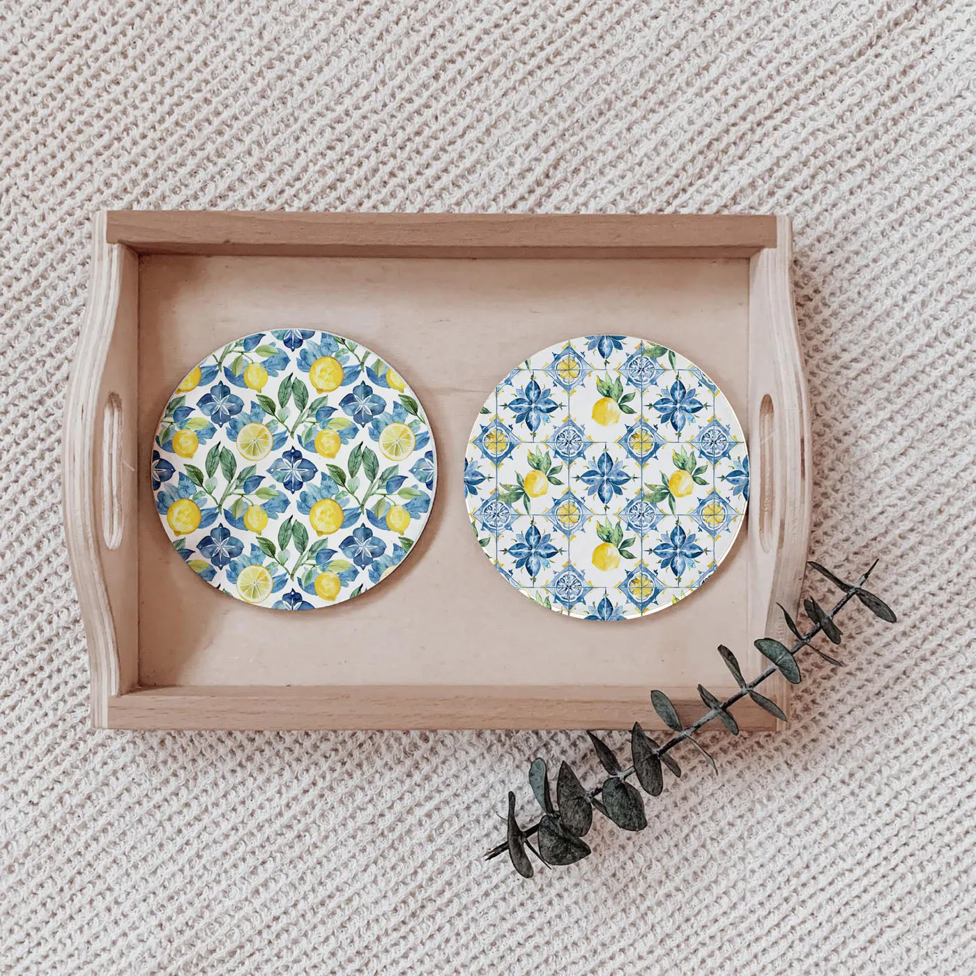 Mediterranean Lemon Coasters