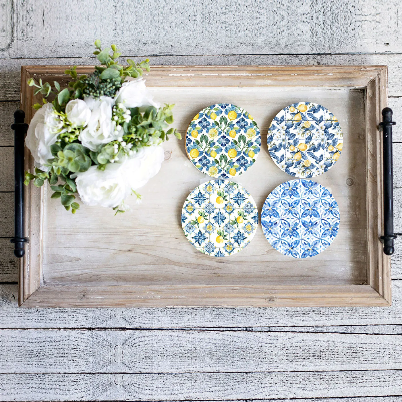 Mediterranean Lemon Coasters