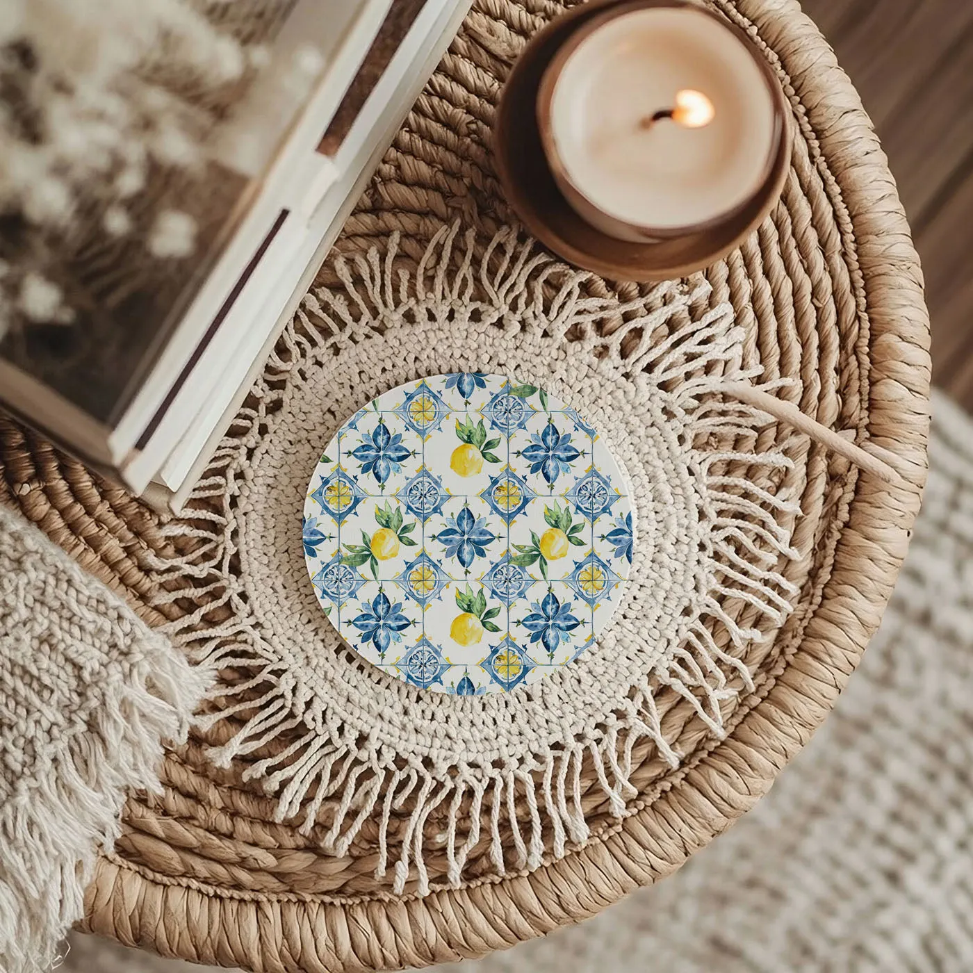 Mediterranean Lemon Coasters