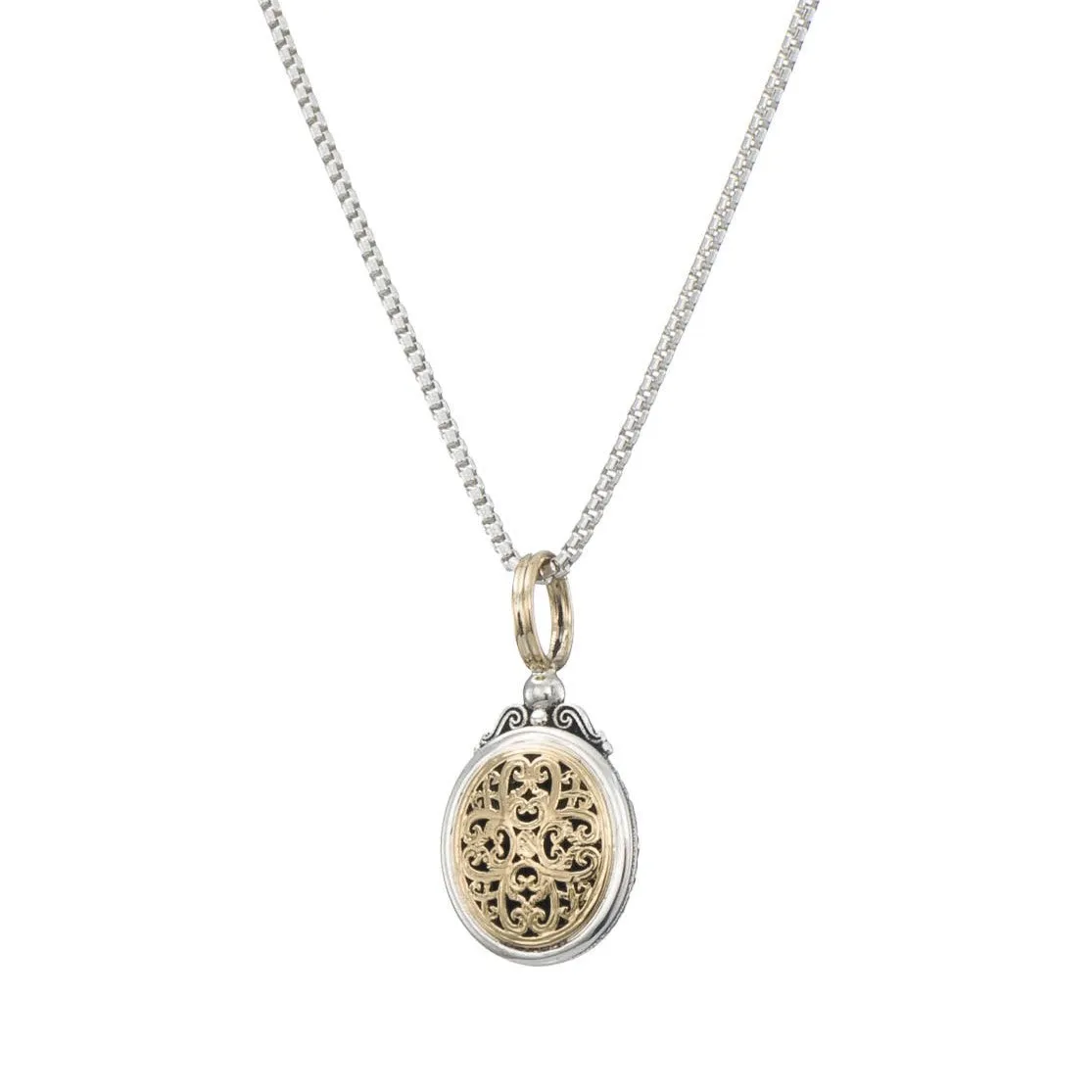 Mediterranean Oval Pendant