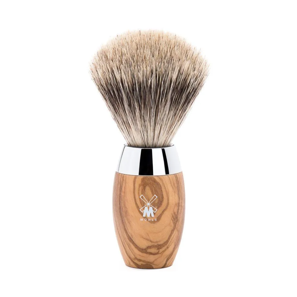 MÜHLE KOSMO Shaving Brush, Fine Badger, Olive Wood