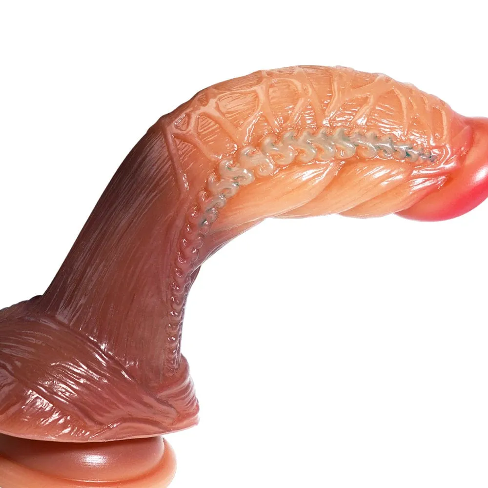 MRIMIN Realistic Fantasy Dildo Silicone Thick Dildo with Strong Suction Cup, Handmade Alien Dildos for Vaginal G-spot & Anal Play